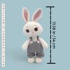Conejo de Pascua Rosado de Crochet con Overoles | Albi - Imagen 2