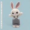 Conejo de Pascua Rosado de Crochet con Overoles | Albi - Imagen 10