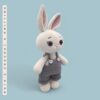 Conejo de Pascua Rosado de Crochet con Overoles | Albi - Imagen 3