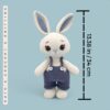 Conejo de Pascua Azul de Crochet con Overoles | Albi - Imagen 2