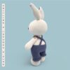 Conejo de Pascua Azul de Crochet con Overoles | Albi - Imagen 8