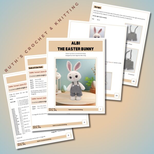 Crochet Bunny Pattern PDF - Albi - English & Spanish - Image 6