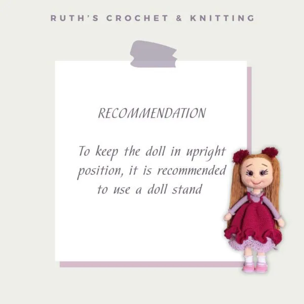 Muñeca a Crochet Hecha a Mano – Regalo de Cumpleaños | Elif - Imagen 4
