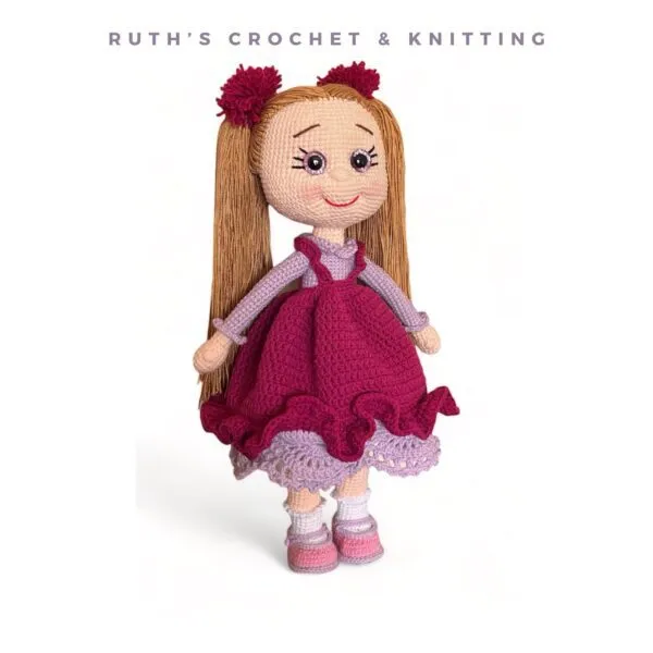 Muñeca a Crochet Hecha a Mano – Regalo de Cumpleaños | Elif - Imagen 5