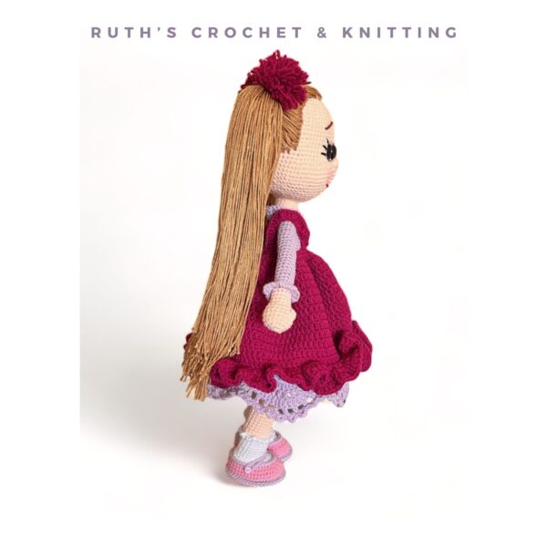 Muñeca a Crochet Hecha a Mano – Regalo de Cumpleaños | Elif - Imagen 6