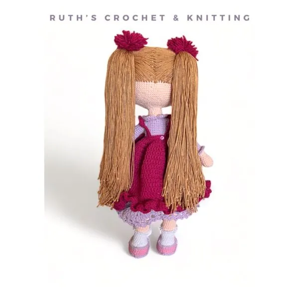 Muñeca a Crochet Hecha a Mano – Regalo de Cumpleaños | Elif - Imagen 8