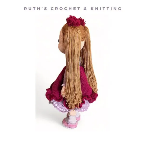 Muñeca a Crochet Hecha a Mano – Regalo de Cumpleaños | Elif - Imagen 9