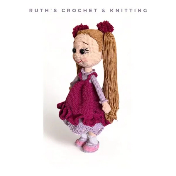 Muñeca a Crochet Hecha a Mano – Regalo de Cumpleaños | Elif - Imagen 10