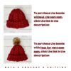 Gorro con pompón de hilo, trenzado - Imagen 7