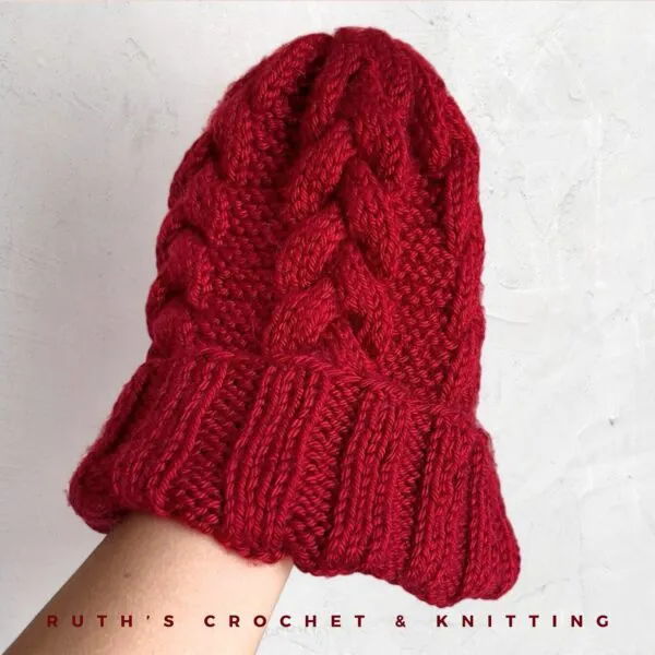 Gorro de Invierno Trenzado Hecho a Mano - Imagen 4