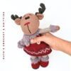 Muñeca Amigurumi Reno Niña Navideña Hecha a Mano - Imagen 3