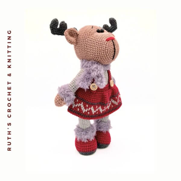Handmade Christmas Reindeer Girl Amigurumi - Image 4