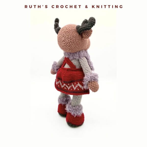 Handmade Christmas Reindeer Girl Amigurumi - Image 6