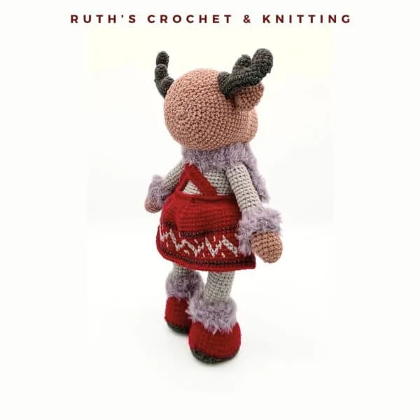 Handmade Christmas Reindeer Girl Amigurumi - Image 6