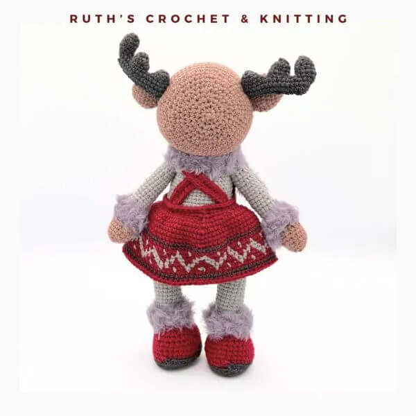 Handmade Christmas Reindeer Girl Amigurumi - Image 7