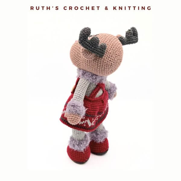 Handmade Christmas Reindeer Girl Amigurumi - Image 8