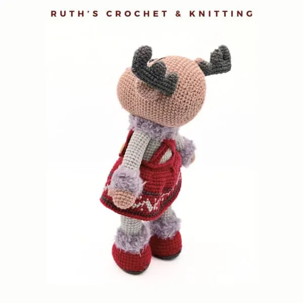 Handmade Christmas Reindeer Girl Amigurumi - Image 8