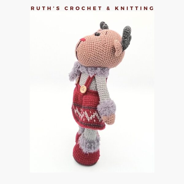 Handmade Christmas Reindeer Girl Amigurumi - Image 9
