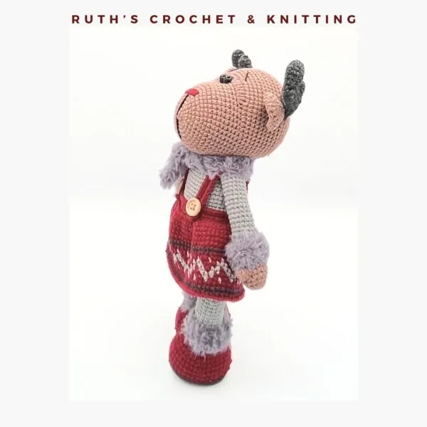 Handmade Christmas Reindeer Girl Amigurumi - Image 9