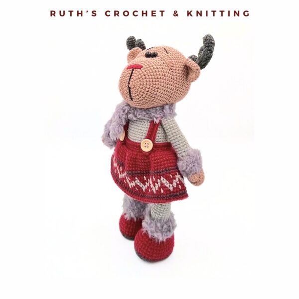 Handmade Christmas Reindeer Girl Amigurumi - Image 10