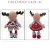 Set de Muñecos Reno Navideños de Crochet – Niño y Niña - Imagen 7