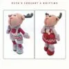 Set de Muñecos Reno Navideños de Crochet – Niño y Niña - Imagen 10