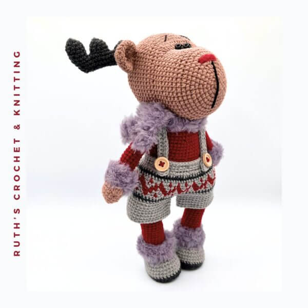 Handmade Christmas Reindeer Boy Amigurumi - Image 4