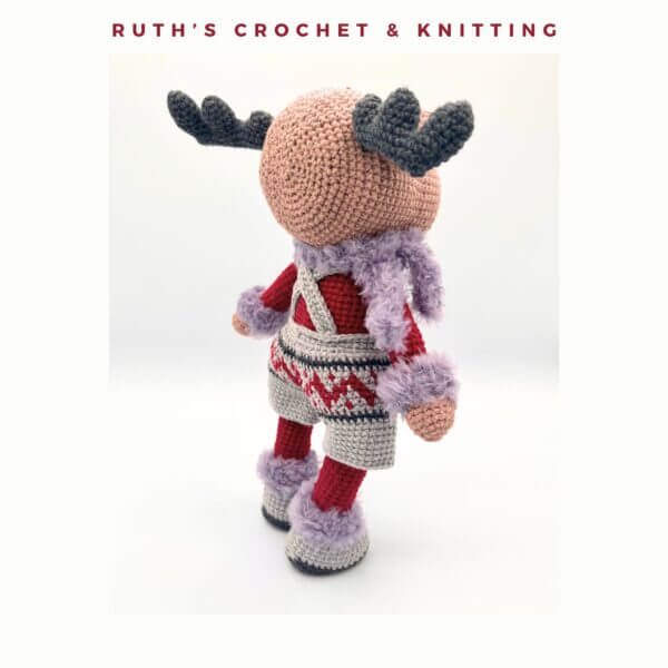 Handmade Christmas Reindeer Boy Amigurumi - Image 6