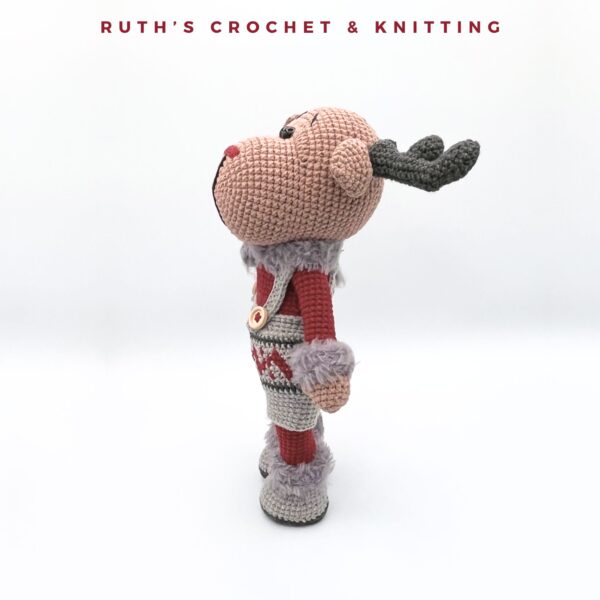 Handmade Christmas Reindeer Boy Amigurumi - Image 9