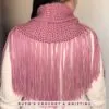 Cuello Bufanda con Flecos Boho de Crochet para Mujer - Imagen 5