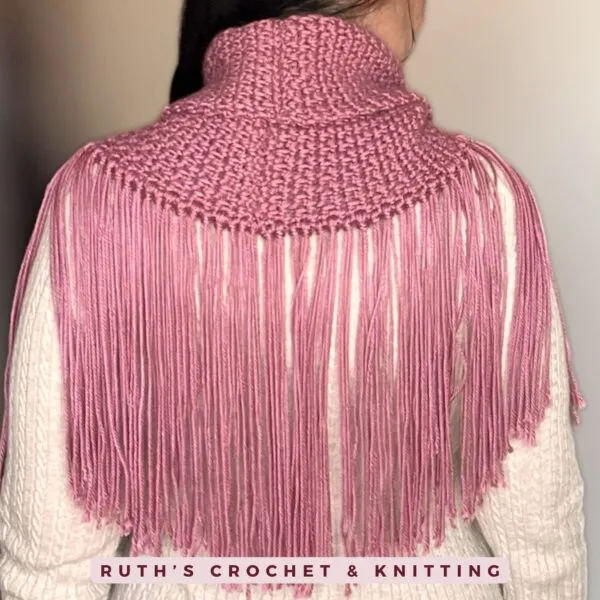 Cuello Bufanda con Flecos Boho de Crochet para Mujer - Imagen 5