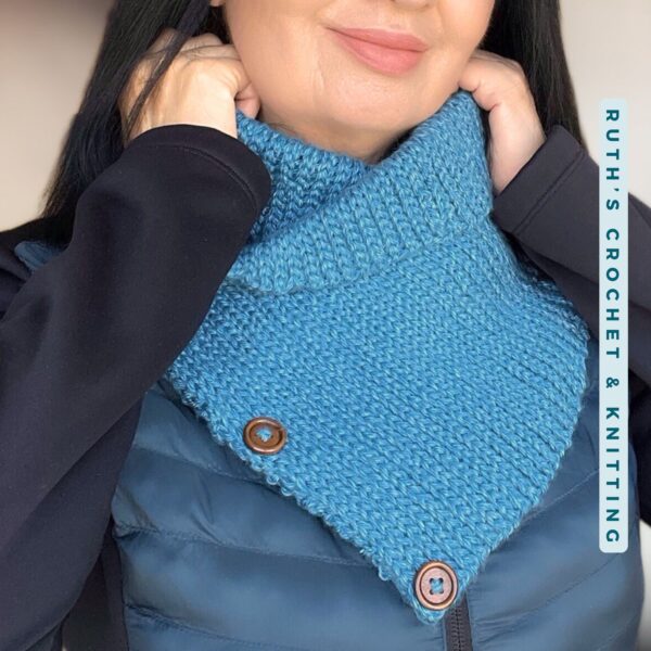 Crochet Elastic Jersey Cowl - Image 5
