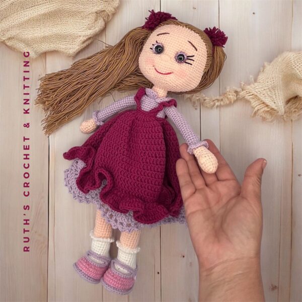 Handmade Crochet Doll for Girls – Perfect Birthday Gift | Elif - Image 8