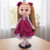 Handmade Crochet Doll with Ponytails – Removable Dress Amigurumi Keepsake Toy for Girls (15” / 38 cm)