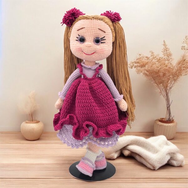 Handmade Crochet Doll for Girls – Perfect Birthday Gift | Elif