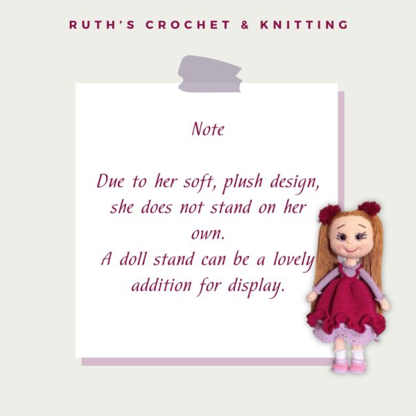 Handmade Crochet Doll for Girls – Perfect Birthday Gift | Elif - Image 7