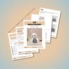 Amigurumi Bunny Crochet Pattern – DIY Plush Rabbit with Overalls (PDF Download in English & Spanish) - Image 5