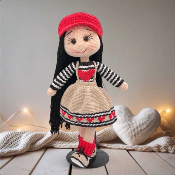Handmade Amigurumi Doll for Valentine's Day Gift - Azize