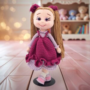 Handmade Crochet Doll for Girls – Perfect Birthday Gift | Elif