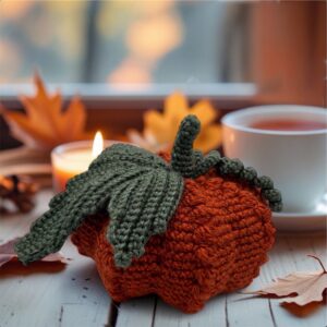 Calabaza a Crochet con Burbujas - Acento otoñal