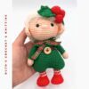 Amigurumi Niño Gnomo Navideño Hecho a Mano - Imagen 3