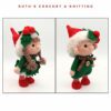 Crochet Christmas Gnome Set – Boy and Girl Dolls - Image 4