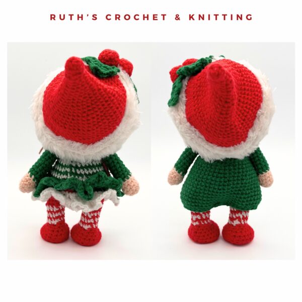 Crochet Christmas Gnome Set – Boy and Girl Dolls - Image 6