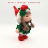 Amigurumi Niña Gnomo Navideño Hecha a Mano - Imagen 4