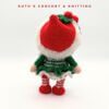 Amigurumi Niña Gnomo Navideño Hecha a Mano - Imagen 7