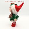 Amigurumi Niña Gnomo Navideño Hecha a Mano - Imagen 9