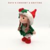 Amigurumi Niña Gnomo Navideño Hecha a Mano - Imagen 10
