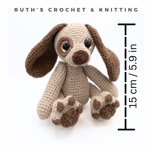 Peluche de Cachorro Amigurumi Hecho a Mano | Moss - Imagen 2