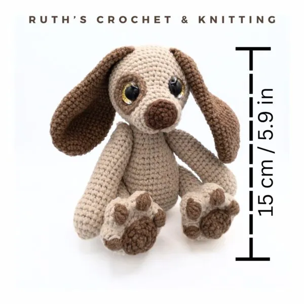 Peluche de Cachorro Amigurumi Hecho a Mano | Moss - Imagen 2