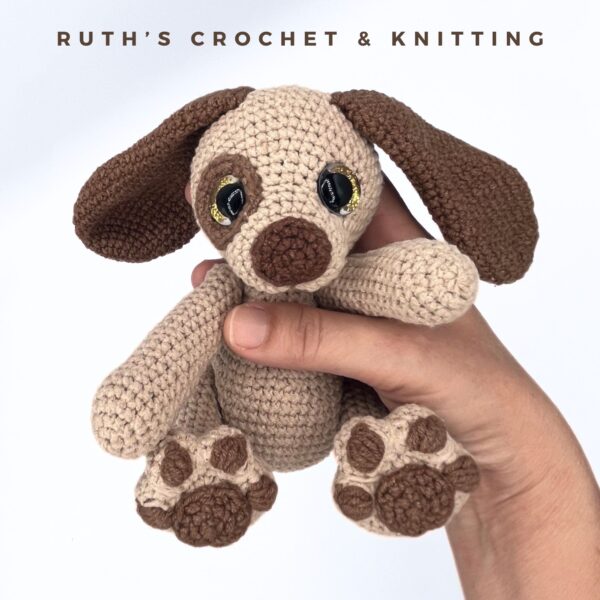 Peluche de Cachorro Amigurumi Hecho a Mano | Moss - Imagen 3
